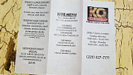 K Q Grill menu