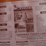 Cocora´s Cardápio