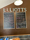Elliotts Cafe menu