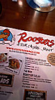 Roosters inside