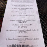 Stone Arch Brewpub Cardápio