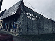 Fayes Cafe outside