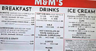 Shoshone Snack menu