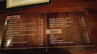 Antica Vineria menu