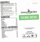 Johnny's Kitchen menu