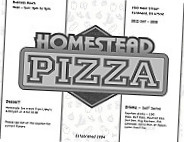 Homestead Pizza menu