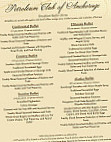 Petroleum Club Of Anchorage menu
