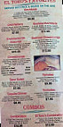 El Toro Cantina menu