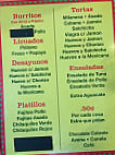 La Chiquita Bakery menu