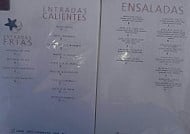Parador Neruda Cariló menu