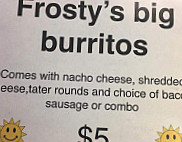 Frosty Trete menu