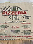 Mulberry Street Pizzeria menu