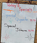 Tres Hermanos Nunez menu