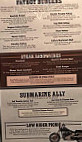 Fat Boy's Pizza Grill menu