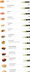 Sushi Design menu