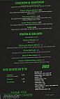 Green's Steakhouse menu