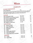 Jervois Steak House Saloon menu