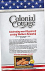 Colonial Cottage menu