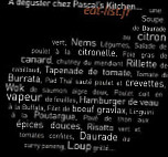 Pascal's Kitchen menu