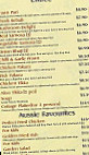 India Cottage menu