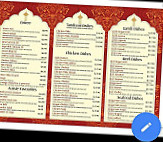 India Cottage menu