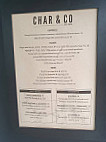 Char & Co menu