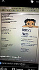 Betty's Pizza Grill menu