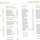 Brasserie Chanteclair Cardápio
