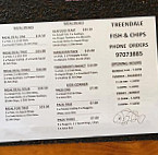 Treendale Fish And Chips menu