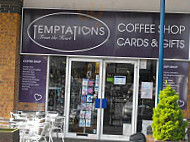 Temptations Coffee Shop outside
