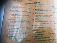 Restaurant Taj Mahal menu
