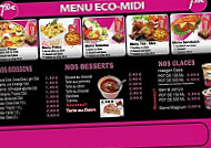 Concept Pizza menu