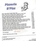 B'pizz Saint Bonnet Pres Riom menu