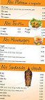 Pizza Pistou menu