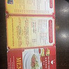 Pho Han menu