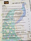 Cafe Jefferson menu