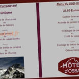 D' Ossau Cardápio