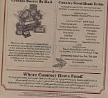 Cracker Barrel Old Country Store menu