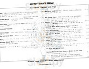 Johnny Dante menu