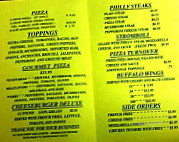 Philly's Pizza menu
