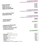 Le Vaudeville menu