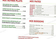 Aux Deux Goûts menu