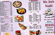 Mr. Joe's Sushi menu