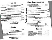 Cafe Josephine menu