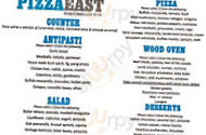 Pizza East - Portobello menu