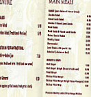 Shiraz menu