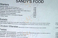 Sandy's Pizza menu