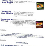 Denny's Cardápio