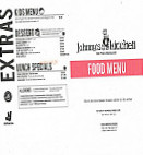 Johnny's Kitchen menu