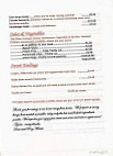 Filling Station menu